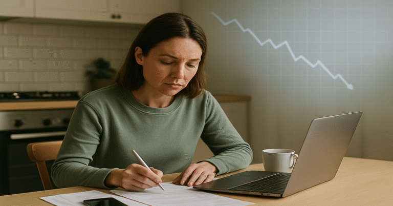 woman financially planning for a Recession