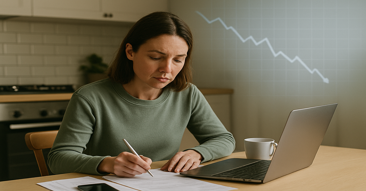 woman financially planning for a Recession